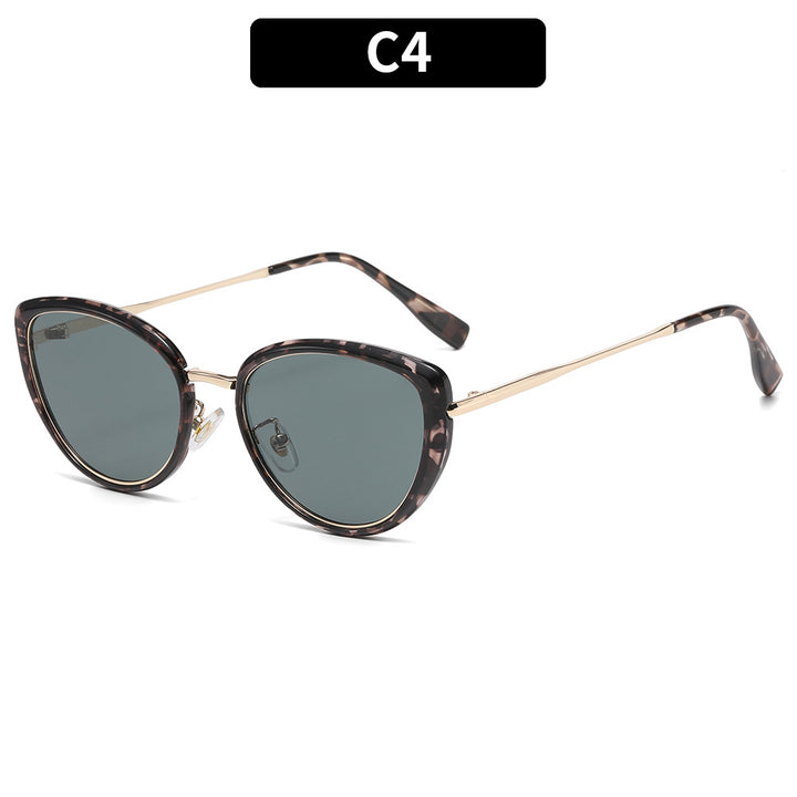 Katze-Auge Sonnenbrille mit hochwertigem Acetatrahmen