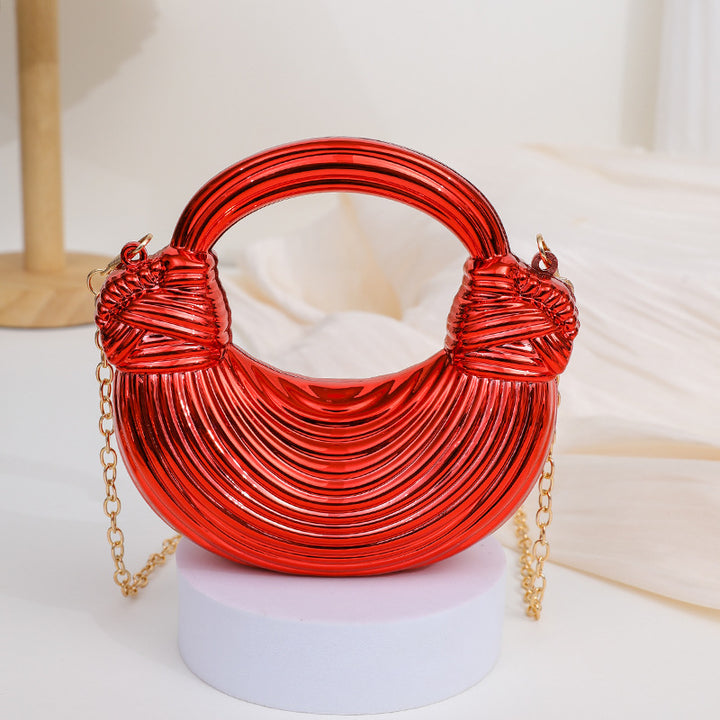 Damen Metallische Handtasche Karnz