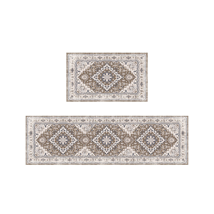 Vintage Floral Print Tischläufer Set Karnz