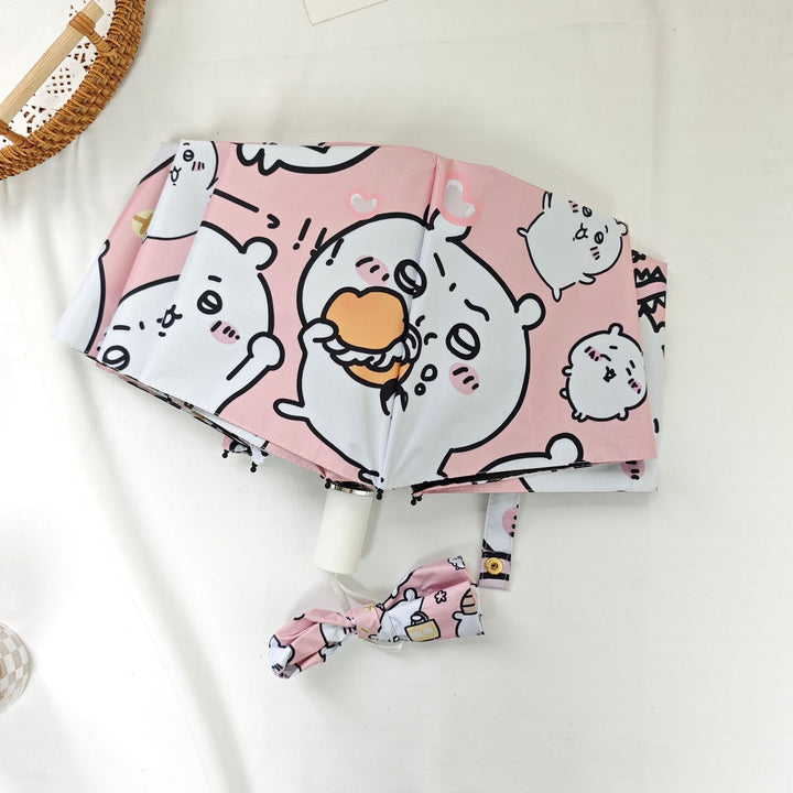Damen Faltbarer Regenschirm mit humorvollem Tierdesign Karnz