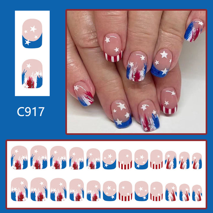 Festliche Themen Press-On Nagelkunst