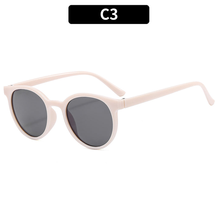 Vintage-Inspirierte Runde Rahmen Sonnenbrille