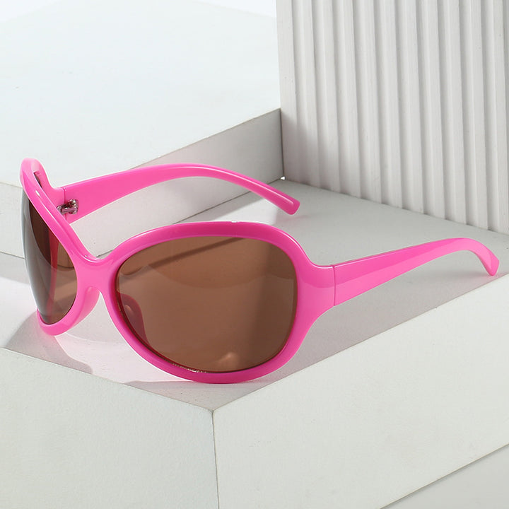 Stylische Übergroße Schild Sonnenbrille Karnz 1787812453