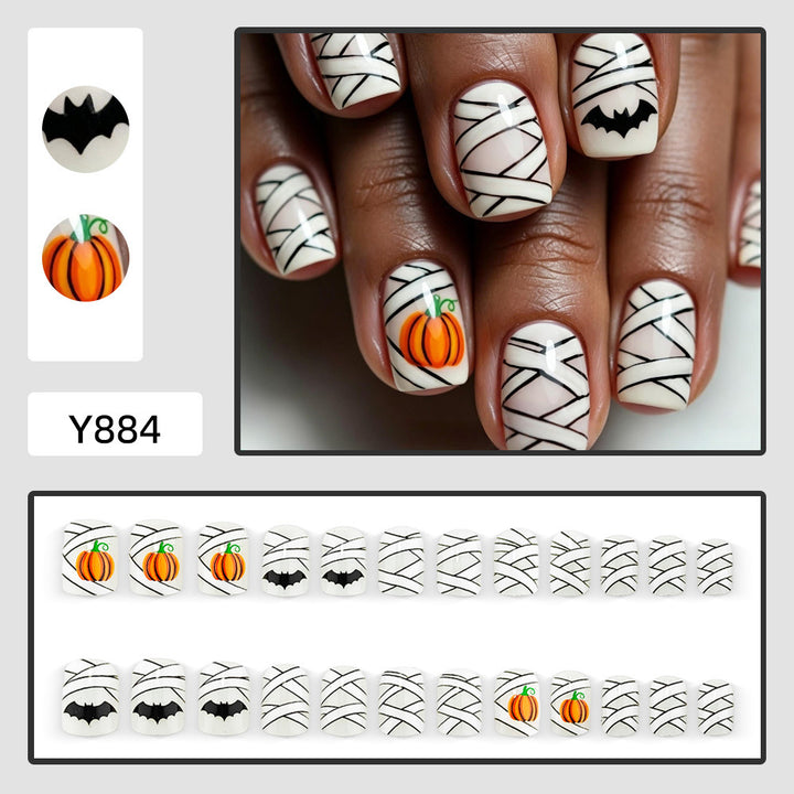Kunstnägel Im Kreativen Halloween-Motiv Karnz