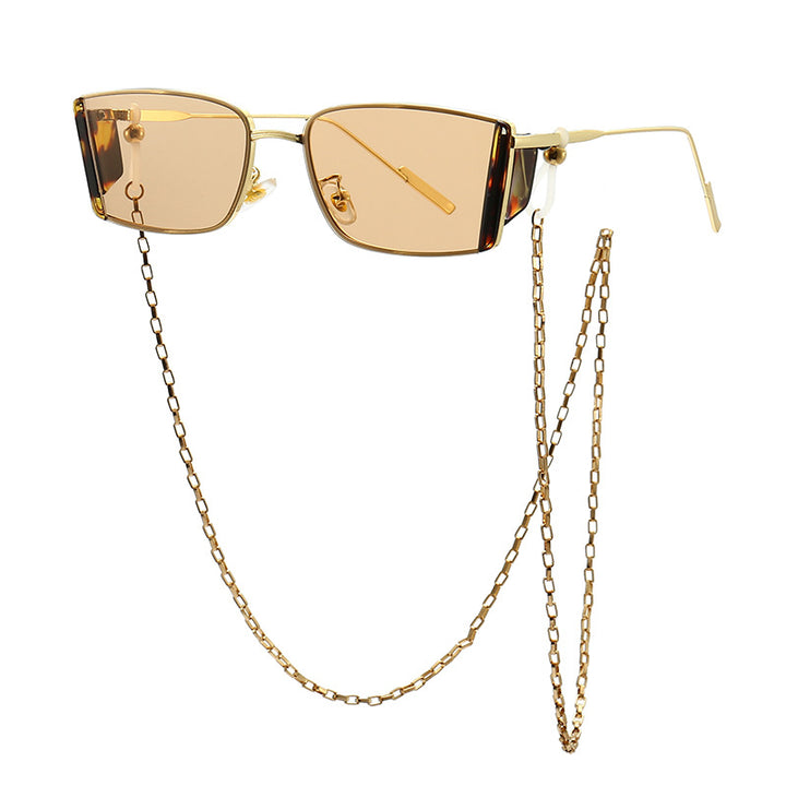 Modische Brillen mit stylischer Kette Karnz