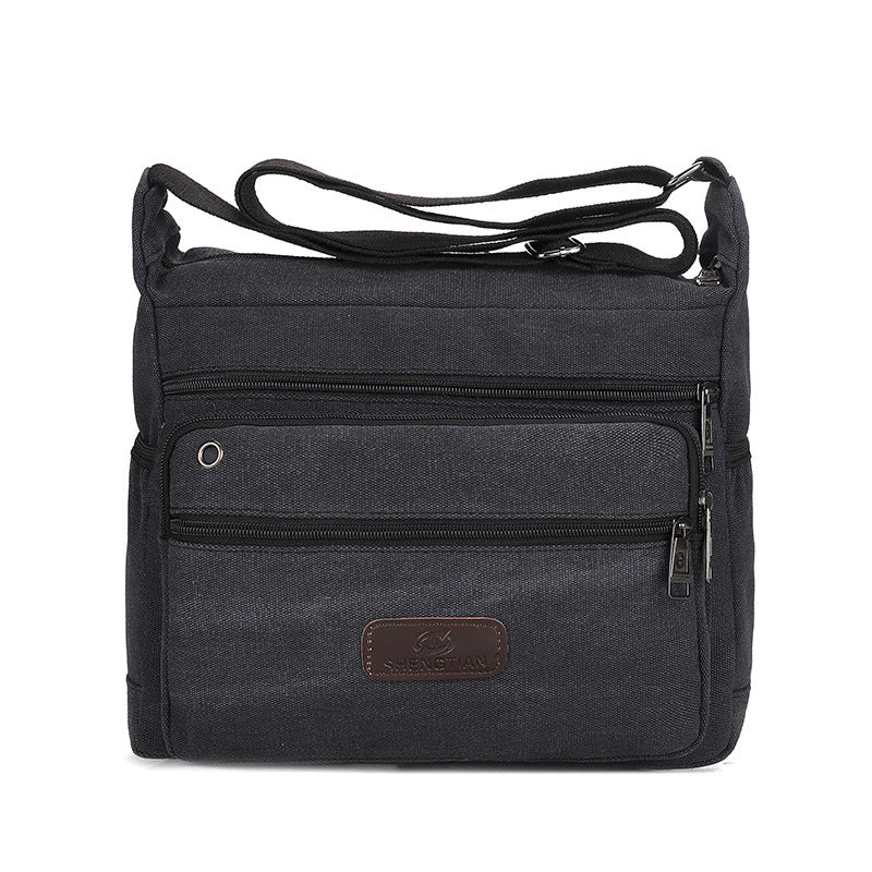 Vielseitige Canvas Messenger Bag