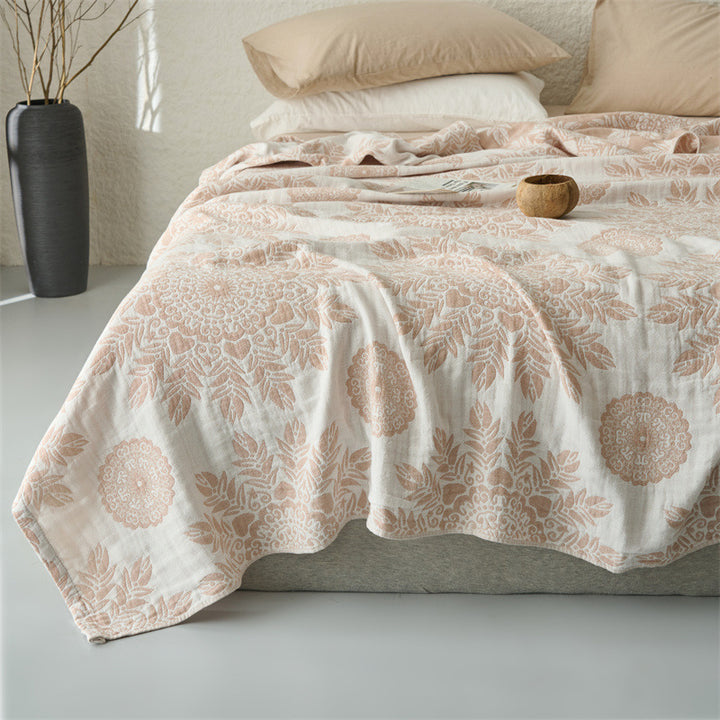 Leichtgewicht Baumwoll Medaillon Bettüberwurf