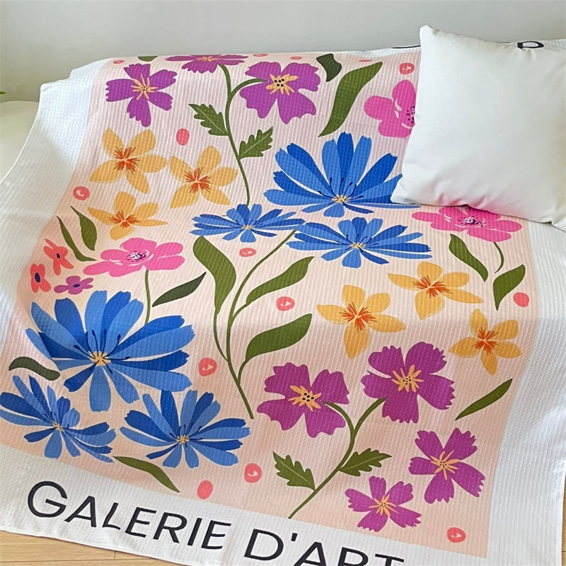 Blumenmuster Steppdecke