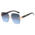 Damen modische quadratische Sonnenbrille mit glamourösen Akzenten und UV-Schutz Karnz