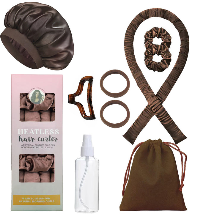 Hitzefreies Locken-Set mit Haarband und Zubehör