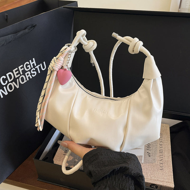 Stylische Leder Hobo-Handtasche Karnz