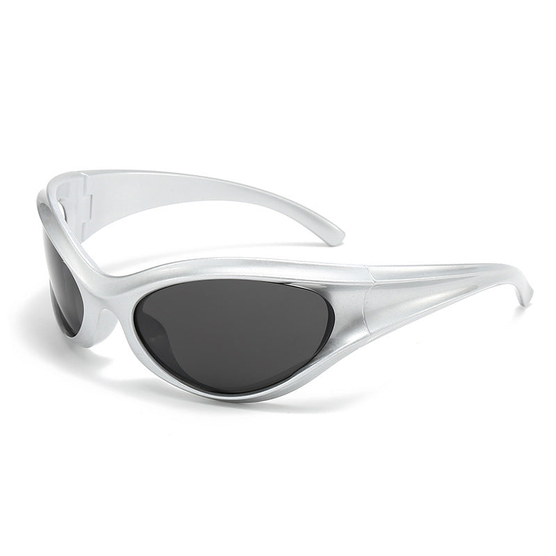 Damen sportliche Sonnenbrille mit aerodynamischem Design und UV-Schutz Karnz