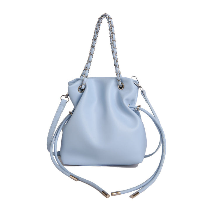 WoChic Lässige Leder Bucket Bag Karnz