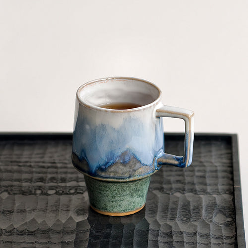 Künstlerische glasierten Keramiktasse