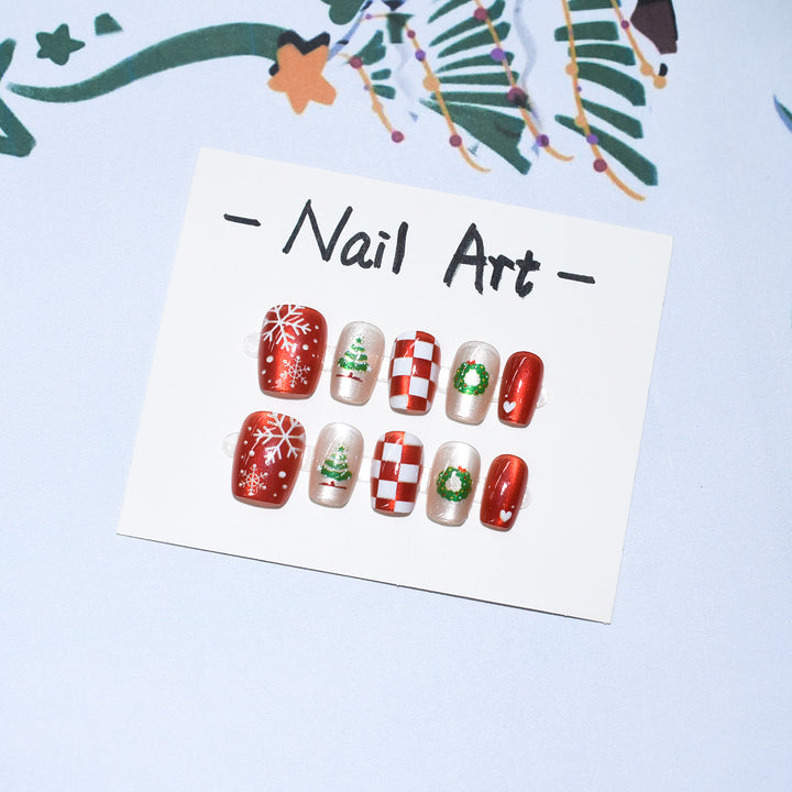 Urlaubs-Themen Press-On Nagelkunstset Karnz