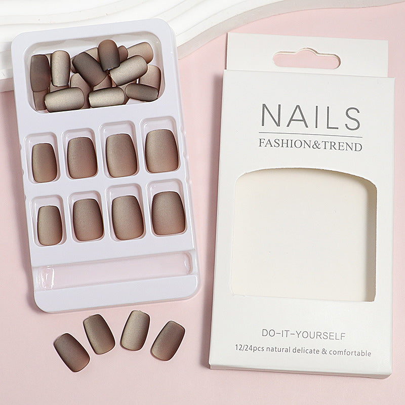 DIY natürliche Finish Press-On Nagelspitzen Karnz