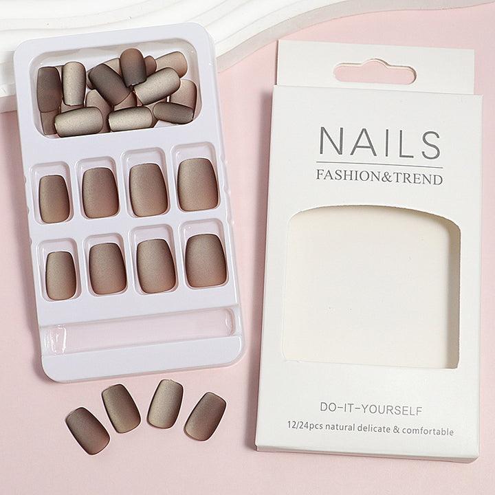 DIY natürliche Finish Press-On Nagelspitzen Karnz