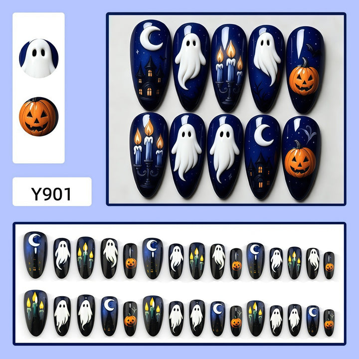 Kunstnägel Im Kreativen Halloween-Motiv Karnz
