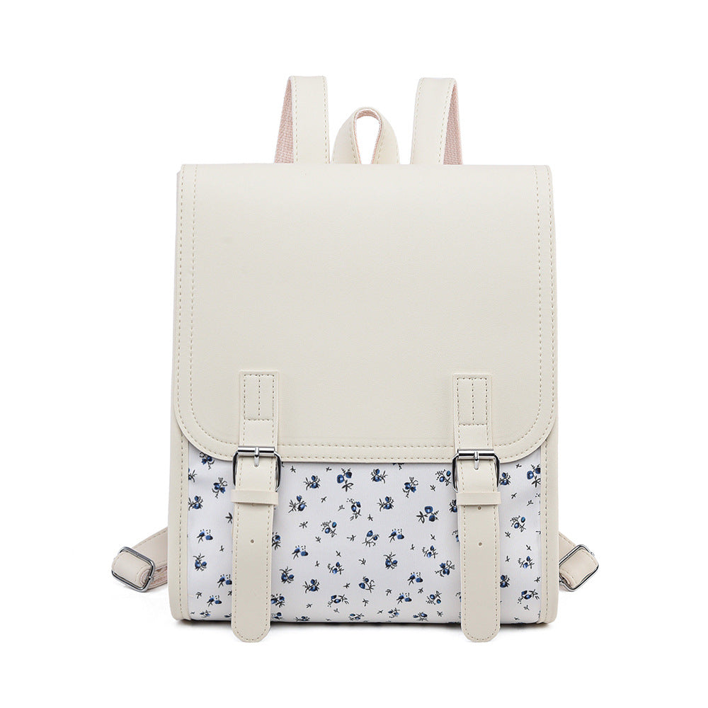 Blumenmuster Strukturierter Rucksack Karnz
