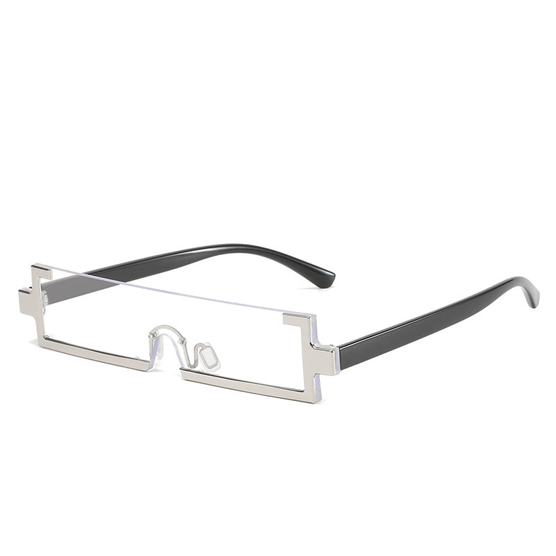 Damen futuristische Sonnenbrille mit einzigartigem geometrischem Design Karnz