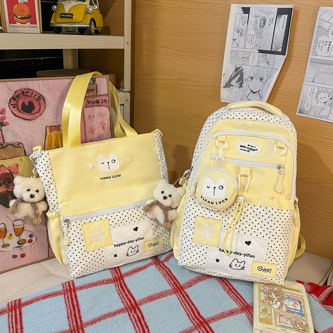Lässiger Grafikdruck-Rucksack