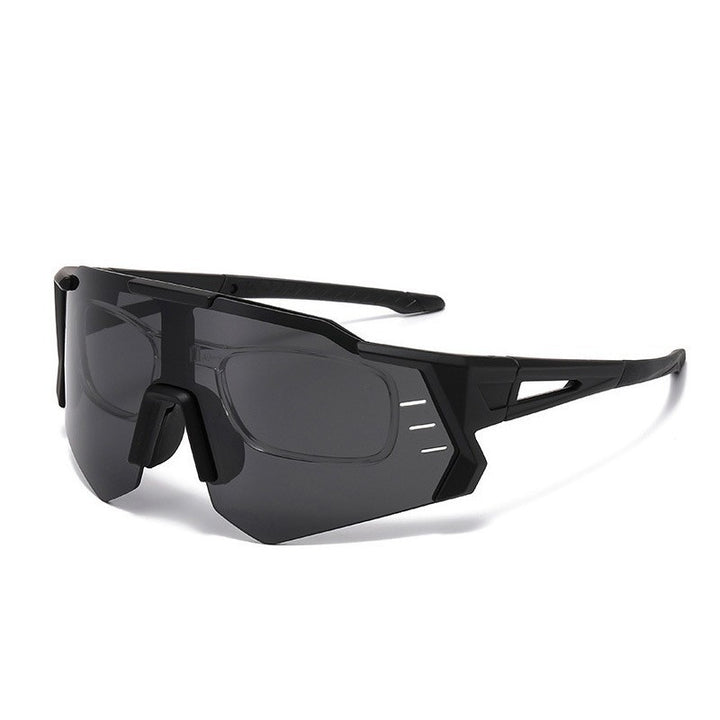 Damen Sportliche Rennsonnenbrille mit verstellbarem Nasenpad und hochwertigem UV-Schutz Karnz