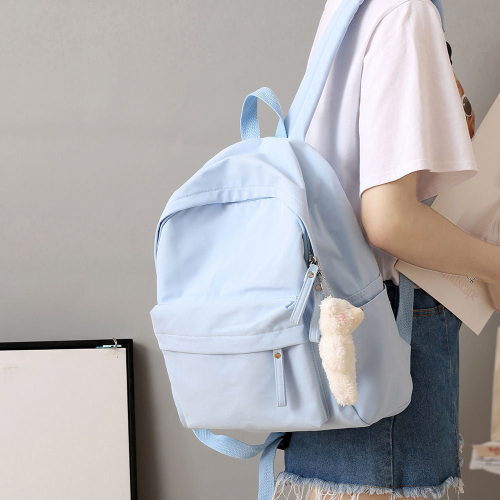Casual Rucksack mit Plüsch-Schlüsselanhänger Karnz
