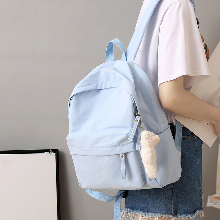 Casual Rucksack mit Plüsch-Schlüsselanhänger Karnz
