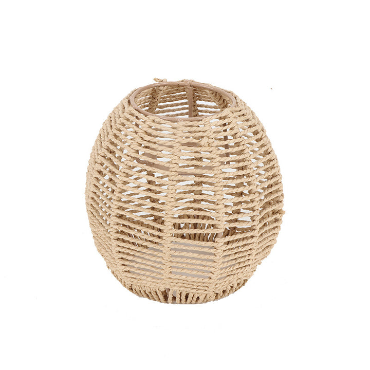 Kunstvoller Rattan Tischlampenschirm Karnz