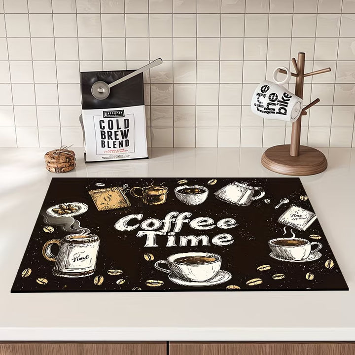 Kaffee-Themen Küchenmatte