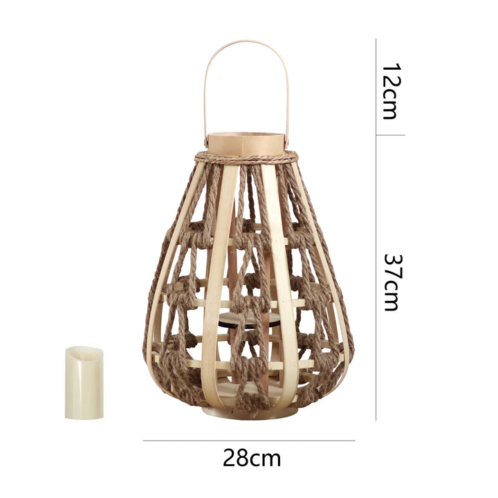 Dekorative Laterne aus Rattan Karnz