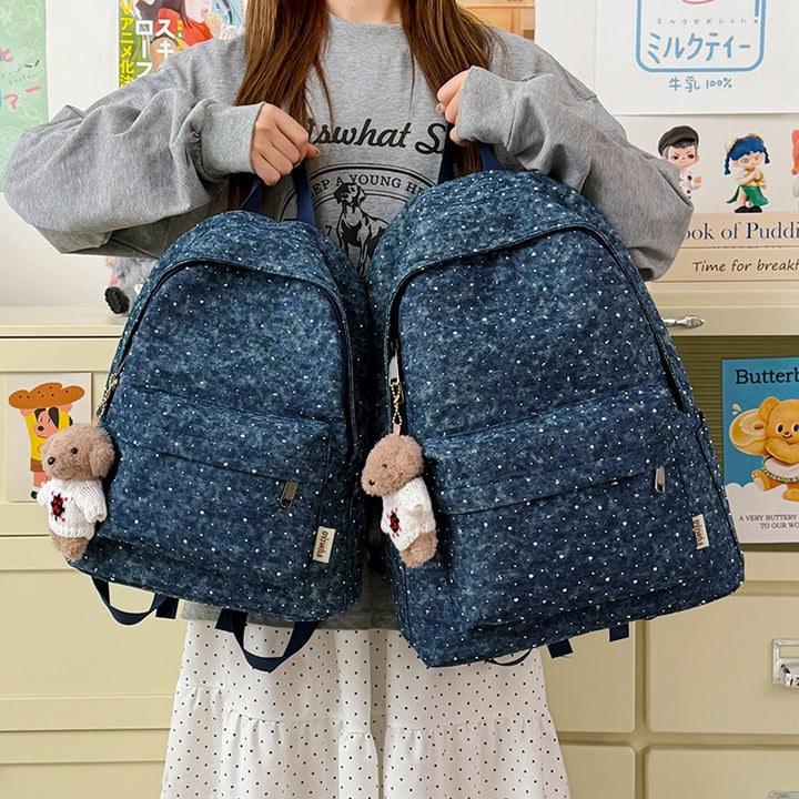 Stylische Pünktchen-Alltags-Rucksack Karnz