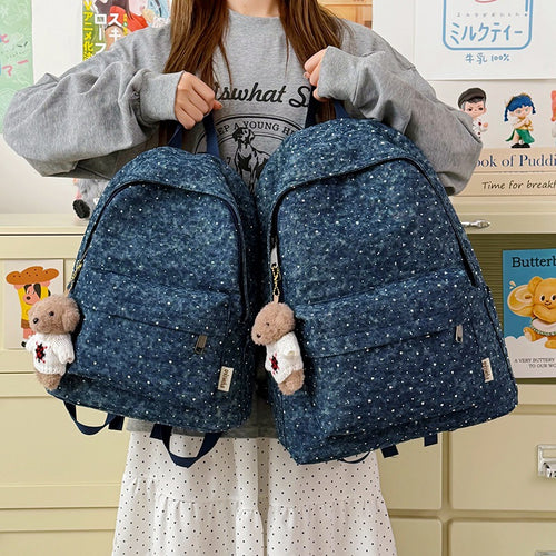 Stylische Pünktchen-Alltags-Rucksack Karnz