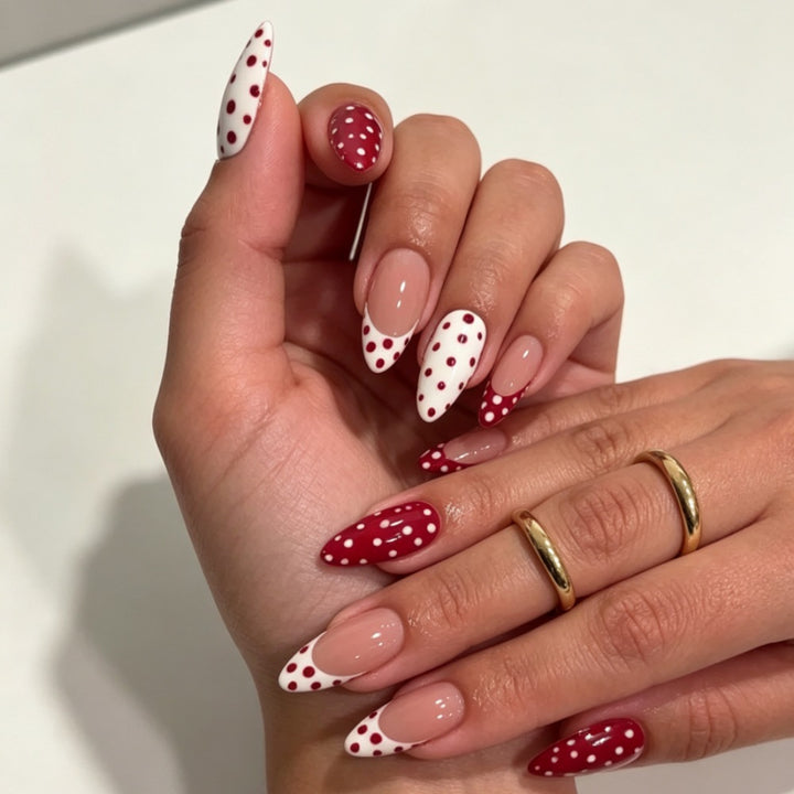 Floral Design Stiletto Press-On Nägel