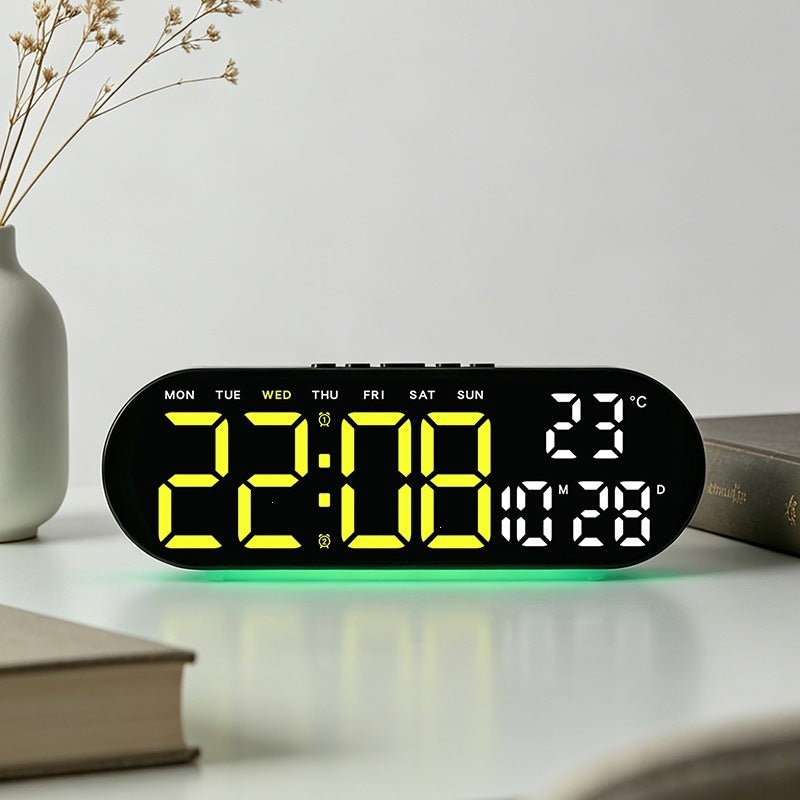 Digitaler Wecker mit Multifunktionalem Led-Display und Integrierter Thermometerfunktion Karnz
