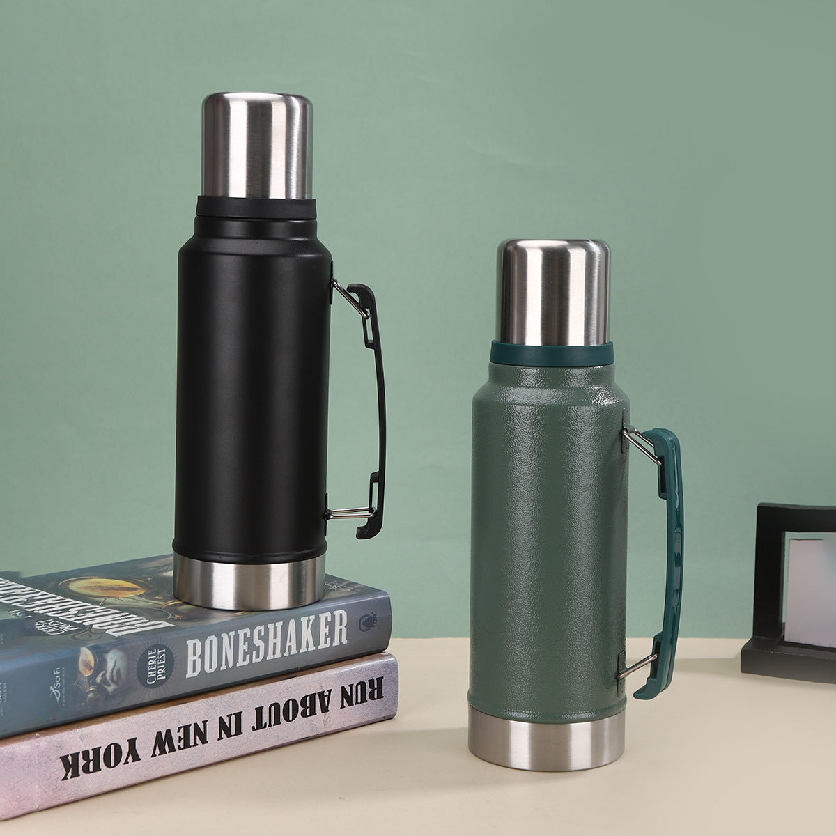 Unisex Isolierte Edelstahl-Wasserflasche mit Tragegriff Karnz