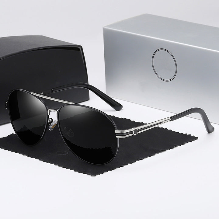Damen elegante Sonnenbrille mit schmalem Rahmen und UV-Schutz Karnz