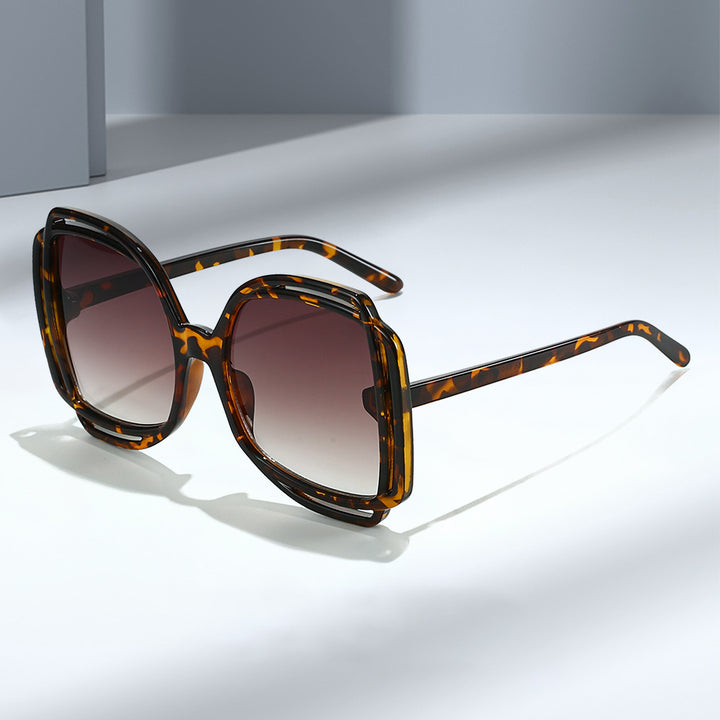 Damen Fashion Sonnenbrille mit modernem Rahmen Karnz