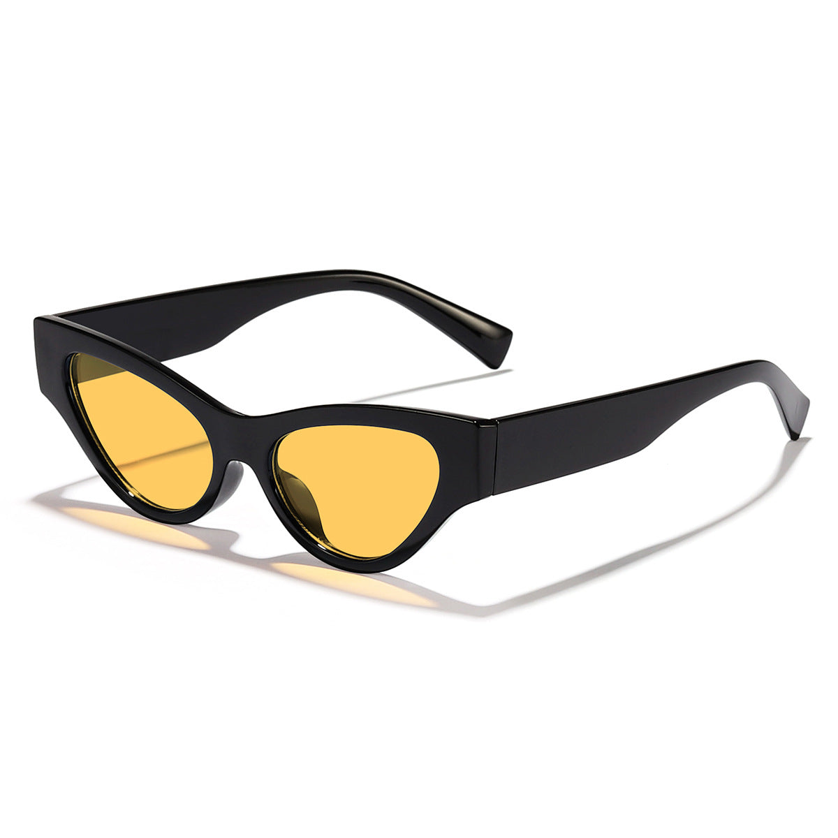 Damen Cat-Eye Sonnenbrille mit elegantem, transparentem Rahmen und UV-Schutz Karnz