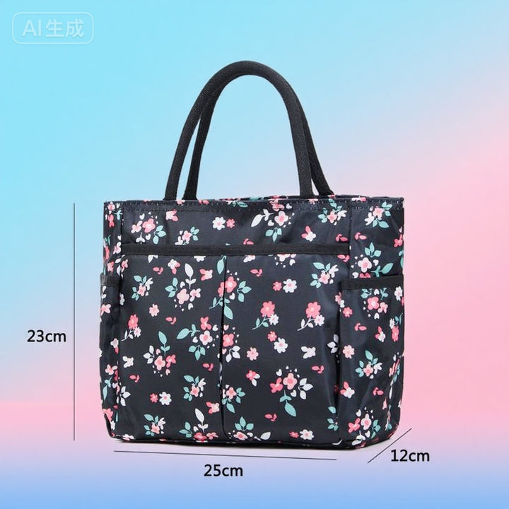 Blumenmuster Mehrfach-Taschen Einkaufsbörse Karnz