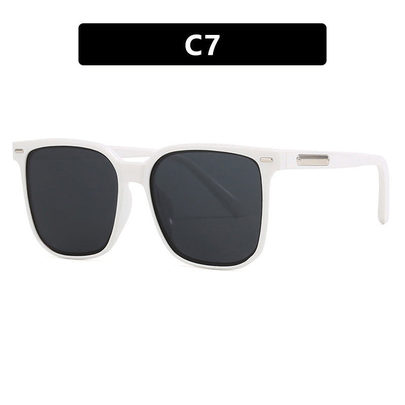 Damen quadratische Sonnenbrille mit robustem Rahmen und polarisierten Gläsern Karnz