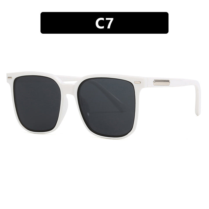 Damen quadratische Sonnenbrille mit robustem Rahmen und polarisierten Gläsern Karnz