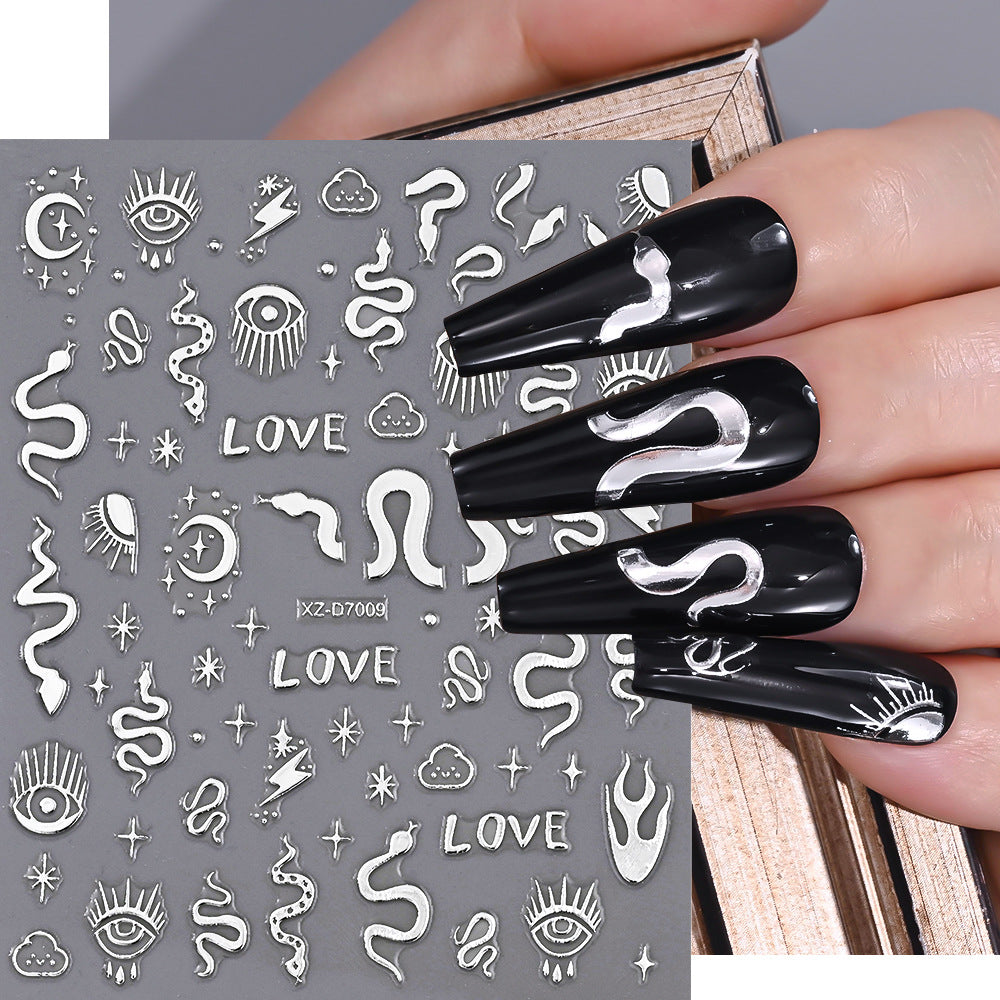 Floral Decorative Nail Art Aufkleber