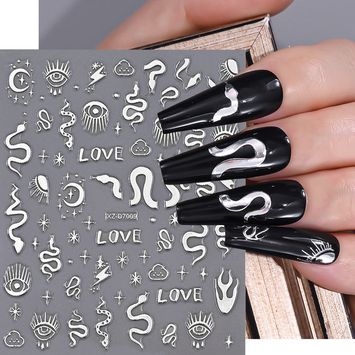Floral Decorative Nail Art Aufkleber