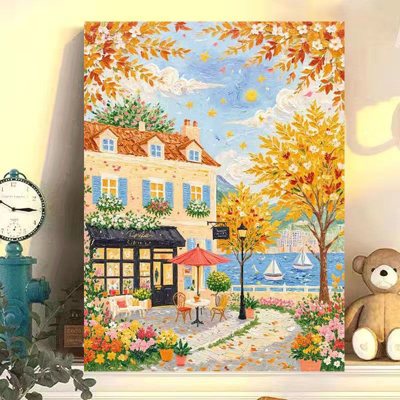 Szenische Herbstlandschaft Leinwanddruck Karnz