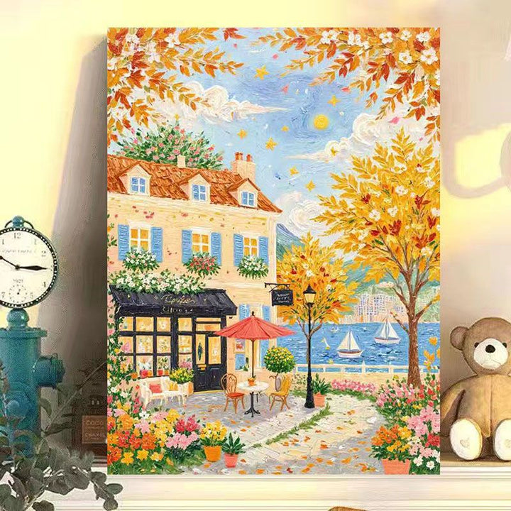 Szenische Herbstlandschaft Leinwanddruck Karnz
