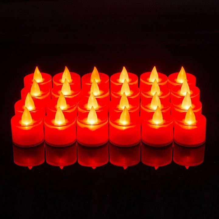 LED-Flammeffekt Teelichter Karnz