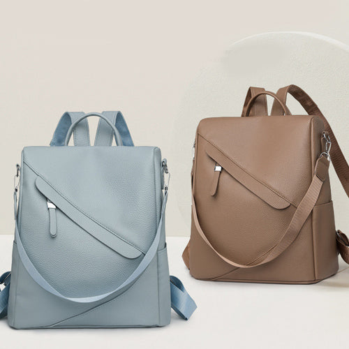 Eleganter Leder Laptop-Rucksack Karnz