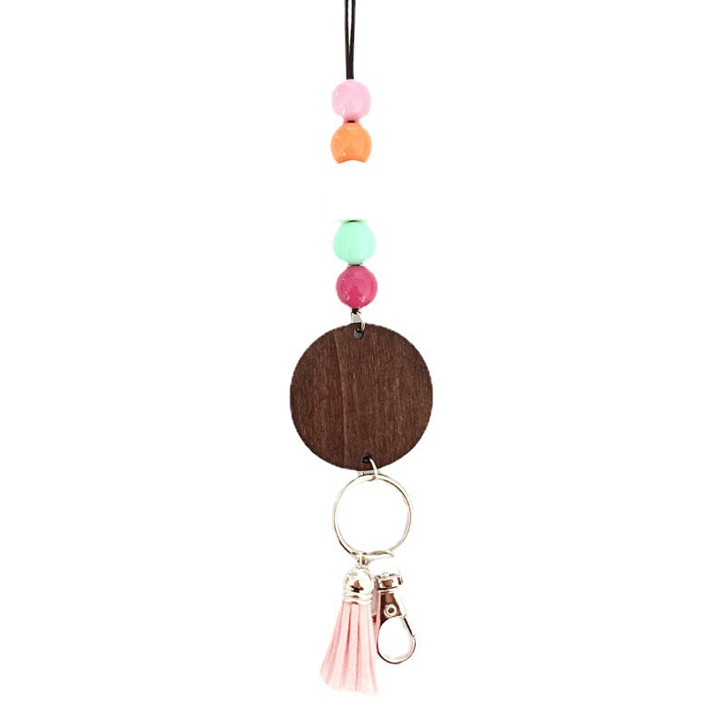 Holzperlen Schlüsselanhänger Halter Karnz