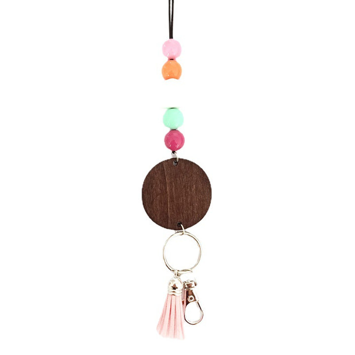 Holzperlen Schlüsselanhänger Halter Karnz